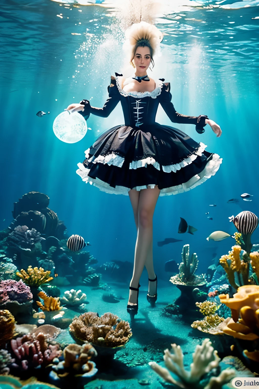 Marie Antoinette brought to the underwater city of Atlantis