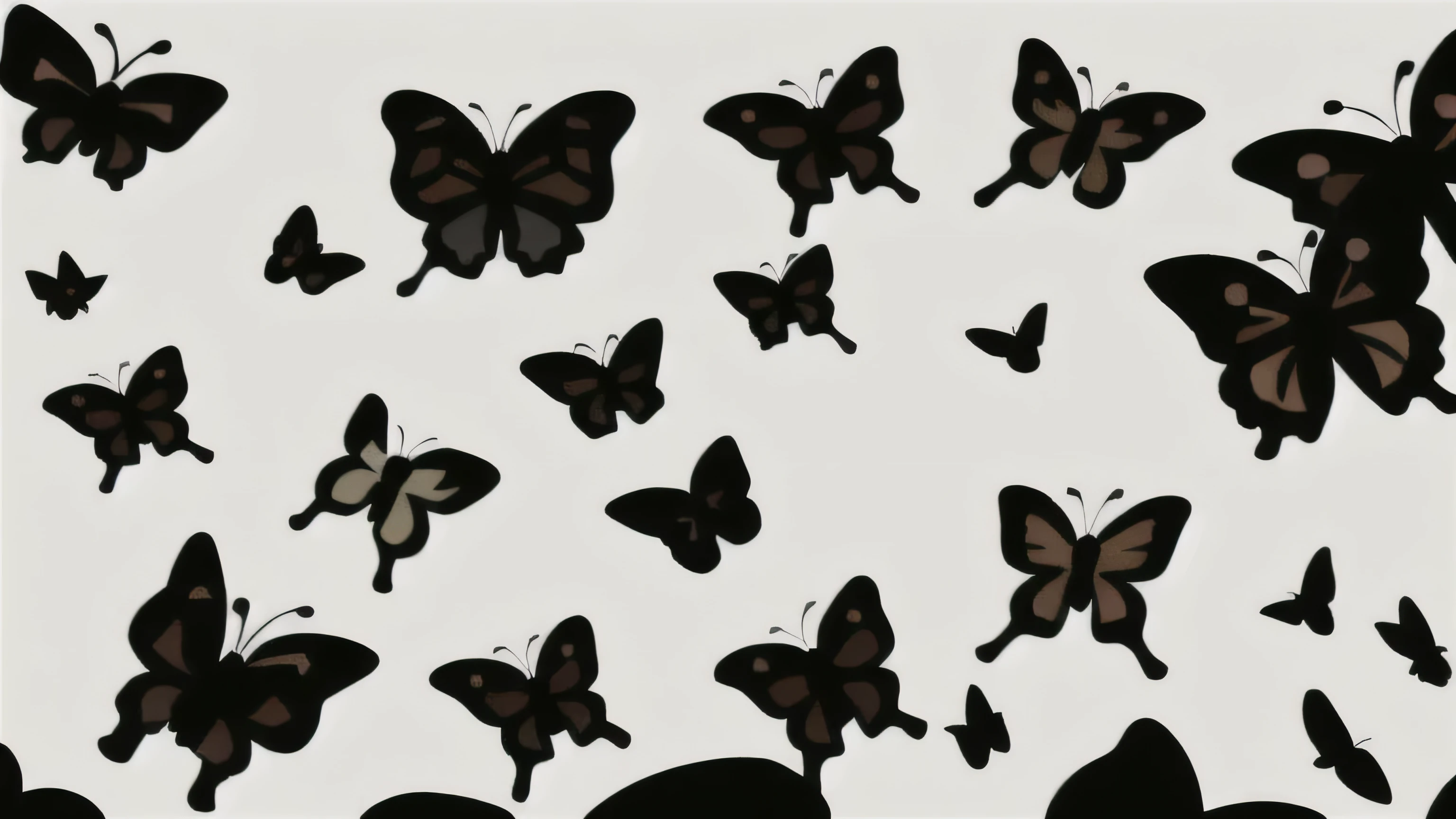 a group of black butterflies flying through the air, butterflies flying, butterflies floating in the sky, black butterflies, butterflies, isolated white background, butterflies in the foreground, the background is white, butterfly, butterflies and birds, background is white, harmony of butterfly, canvas print, butterflies and worms, on a gray background, 4 k, 4k, black and white vector