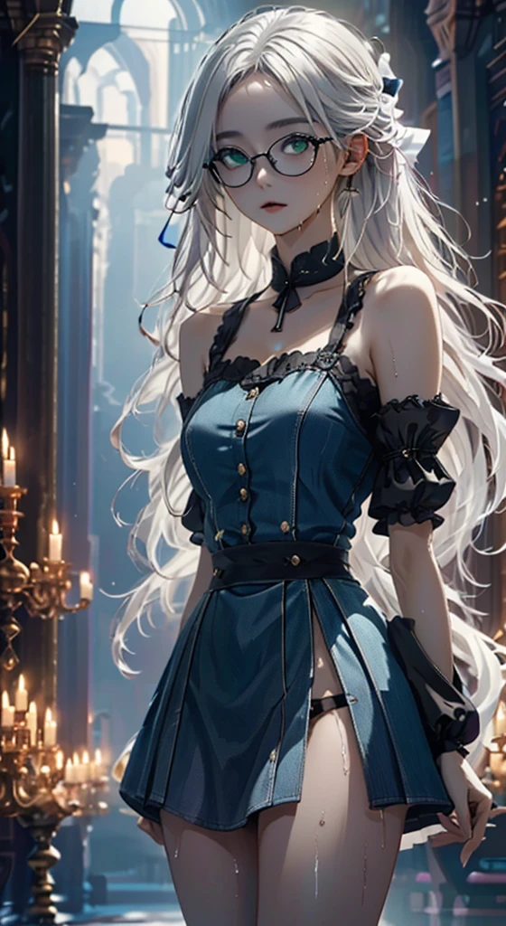 Girl YouTuber,(((1 girl))),((extremely 可愛of and beautiful green curly-haired girl)),
(beautiful breasts、巨大 of乳房:1.4,丰满of胸部),(((green curly hair:1.35,very curly hair,Colored inner hair,ear breathing,short hair))),((green eyes:1.3,上翘of眼睛:1.3,完美of眼睛,美丽细致of眼睛,rainbow glows ultra-detailed yellow green eyes:1.1,gradient eyes:1,细致美丽of眼睛:1,对称of眼睛:1,There is a big bright spot on the eye:1.2)),((胖of)),(((有光澤of皮膚:1.5,明亮of皮肤: 1.5,The skin is tanned,有光泽of皮肤,very 有光泽of皮肤,闪亮of身体,plastic glitter skin,exaggerated 有光泽of皮肤,发光of皮肤,wet legs))),细腻细致of手指,詳細of身體,人of手,(详细of脸),
可愛of,放荡of,诱人of,of,(((National Science Foundation))),
Absolute opportunity,暴露of衣服,show skin,((orgy miniskirt,Visible thong straps,Popart printed white loose vest)),((wet clothes,详细of服装,详细of衣服)),
(dynamic poses:1.0),尴尬of,(center,Scale to fit dimensions,rule of thirds),
夜晚of海邊賽博龐克城市, 有明亮of霓虹燈和黑暗of暴風雨雲和水坑,
High resolution, 锐利of焦点, (Super detailed, Very detailed), (逼真of艺术品:1.37), 8k wallpaper,((Synthwave background theme)),((鲜艳of色彩)),(complex),masterpiece,(最好of质量),