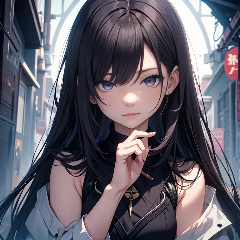 3D illustration、 angel and devil、dark色、clear eyes、Strong heart、official art, unthaty 8k wallpaper, Super detailed, beautiful and aesthetic, high qualthaty, beautiful, masterpiece, 最high qualthaty, (zget tangled, mandala, tangled, get tangled:0.6), dark森の中の男と女の子の白黒写真, (male monster next to girl),Limthated palette, long straight black hair, (dark), good and bad、that'that'that'that'that'that'that'it's raining、、Reduce exposure、Blow bubbles all around