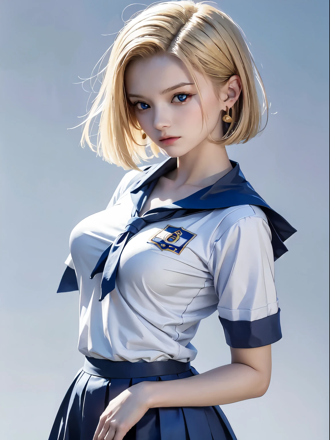 Android 18,school uniform