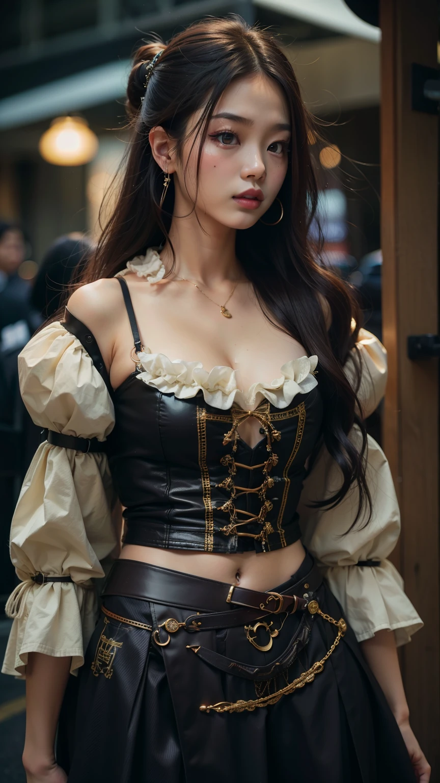 um close up de uma mulher com cabelos longos usando um vestido roxo, jennie blackpink, basia tran |, asian features, jossi do blackpink, Xision Wu, young skinny gravure idol, Poarch bonito, Lulu Chen, a young asian woman, Shen Mingchen, young asian girl, Xintong Chen, gemma chen, Gongbi, Asian girl with long hair