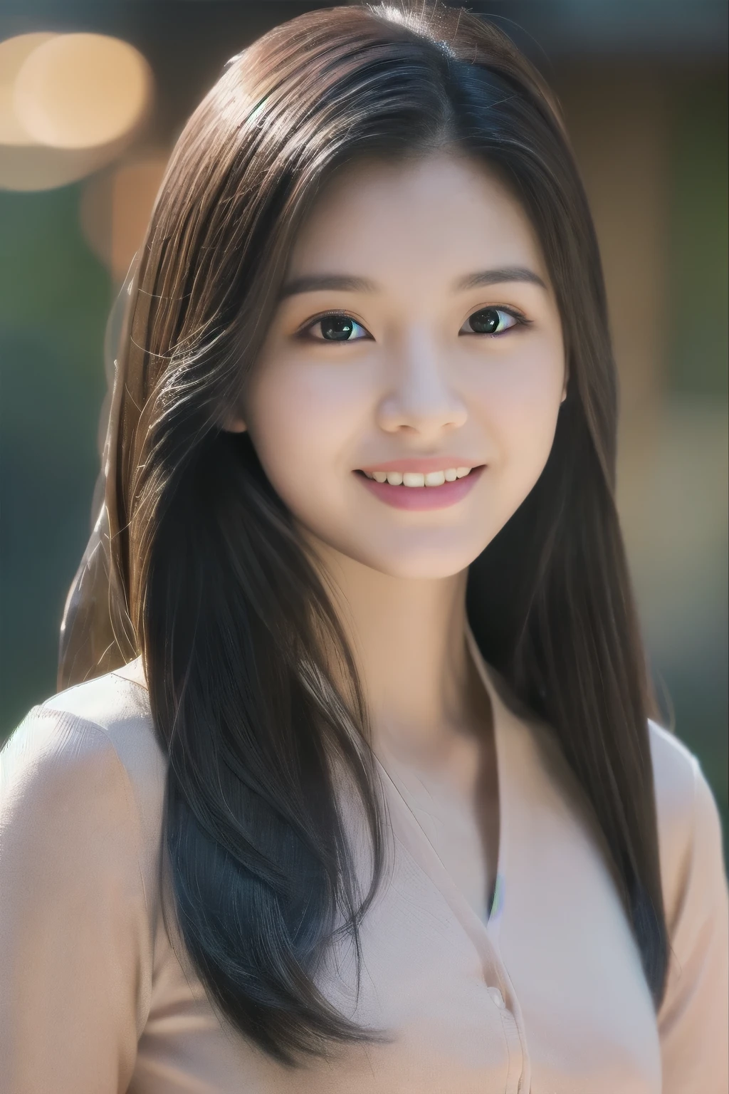 (8K、Raw photo、highest quality、Masseter muscle part:1.2)、super detailed、super resolution、(realistic、realistic pictures:1.37)、
Portrait、High-definition RAW color photo、professional photography、
very detailed and beautiful、very detailed、8K image wallpaper、amazing details、huge file size、
official art、very detailed CG Unity 8K wallpaper,
very detailed woman、girl、20 year old woma,
very fine eyes、very detailed肌、very fine fingers、very detailed nose、very detailed detailed mouth、perfect anatomy、
detailed background、detailed clothing、white skin、glowing skin、
Slender Body、black haired、semi-long、laughter、
lifelike face、delicate eyes、ordering sauce、
cowboy shot、positive、standing athletic pose、dynamic lighting