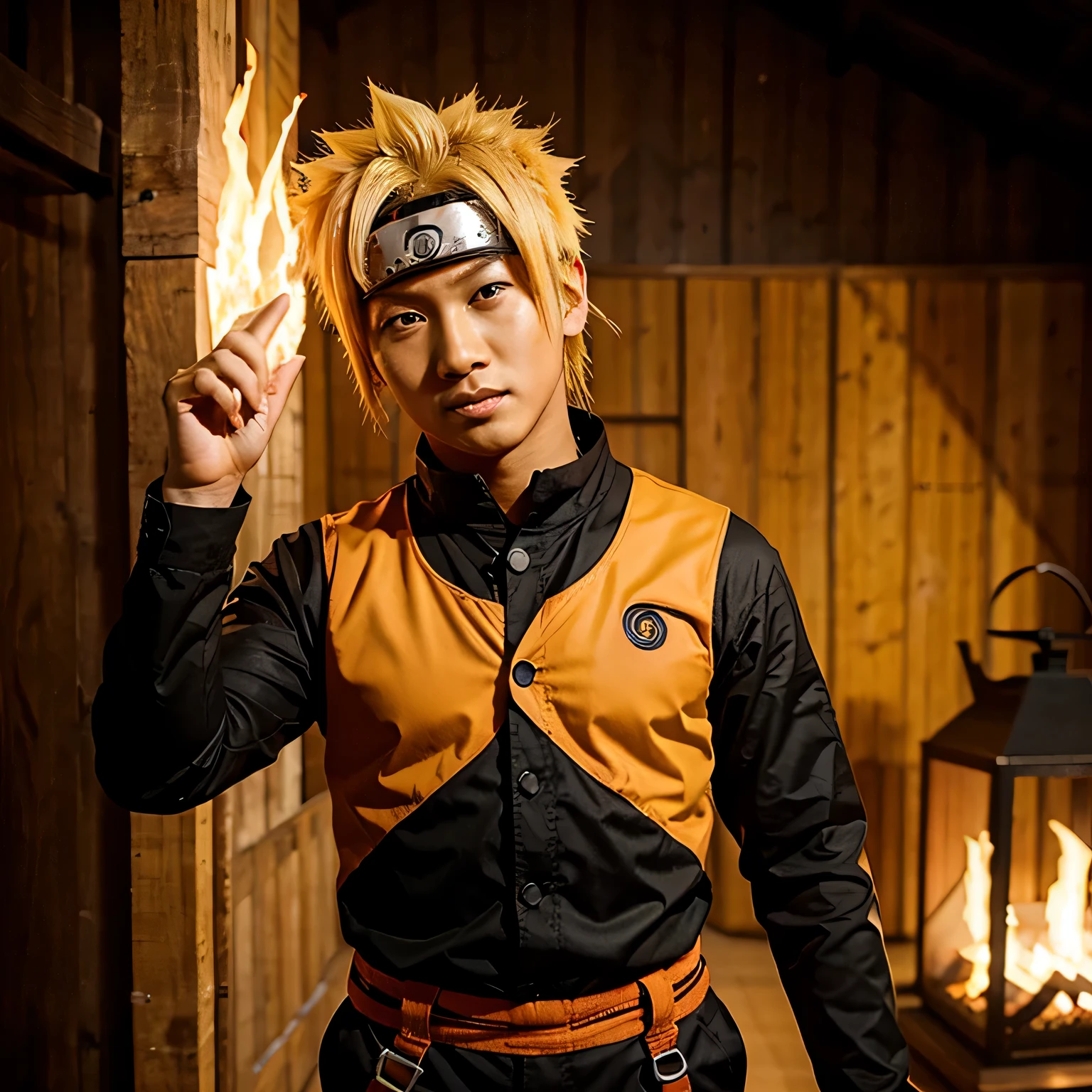Naruto yang sedang berkelahi