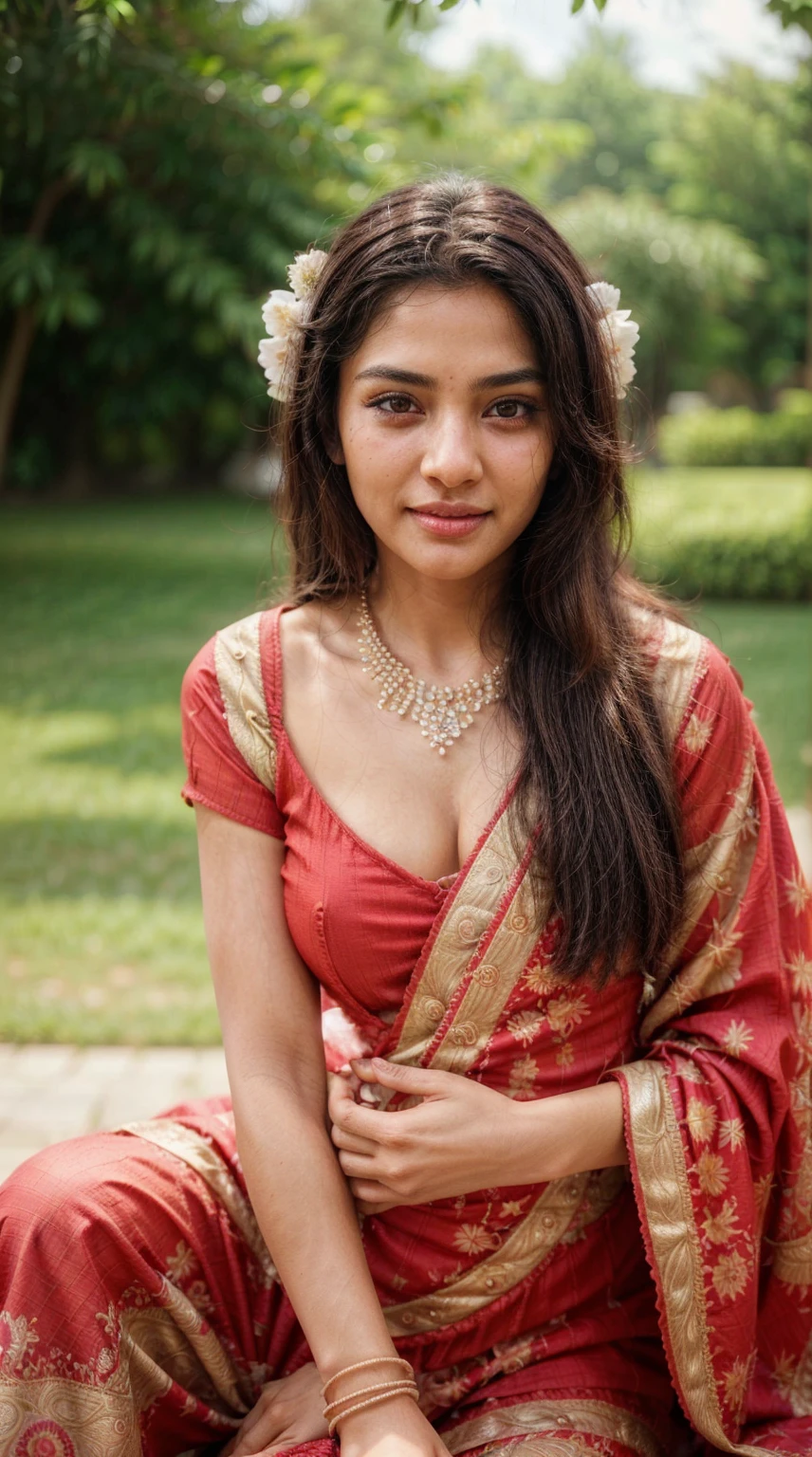 south asian facial features. girl. Should look very beautiful. pretty. Highly detailed and hyper realistic. The skin texture should be highly detailed and extremely accurate. thick black hair and brown eyes. Face must be accurate. Highly detailed face and facial features. Extremely accurate representation of face and facial features. Face should be highly detailed and hyper realistic. Every thing from the body should be extremely perfect and realistic. hyper realistic. Skin texture is natural and realistic. Face is realistic and extremely detailed. Eyes are detailed and accurate. Highly accurate. eyes should be realistic and accurate. hyper detailed. perfect details. realistic proportions. hyper realistic skin texture. smiling. black eyes. eyes are black.