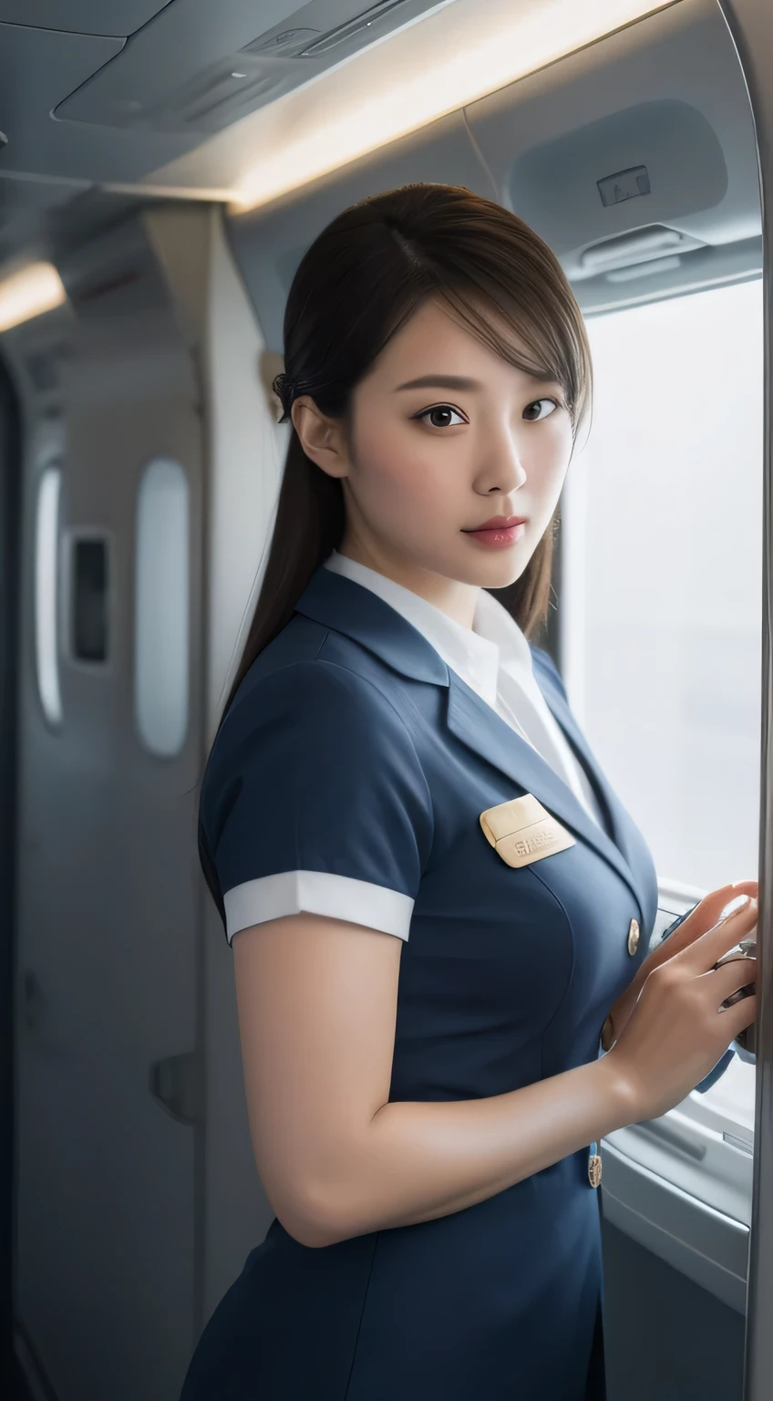 Super detailed, High resolution, Super detaileded, highest quality, wonderful, highest quality,Integrated 8K wallpaper, cinematic lighting, stewardess