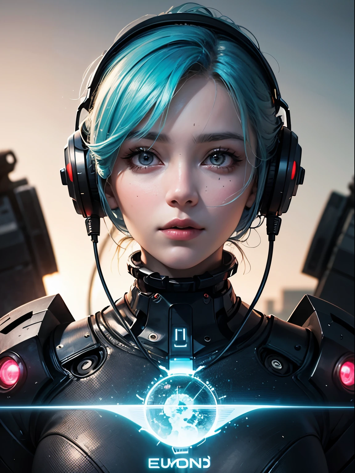 high resolution,ultra-detailed,HDR,UHD,professional,3D rendering,concept art,sci-fi,cyberpunk,portrait,technology,futuristic,HP printer,computer,light blue hair,neon lights,cityscape,machine aesthetic,glowing lines,high-tech,luminous colors,sharp focus,metallic textures,advanced technology,stylized,electric atmosphere,crisp details,vibrant colors,technological advancements,glowing monitors,computer code,shadowed background,edgy design,artificial intelligence,advanced robotics,streamlined design