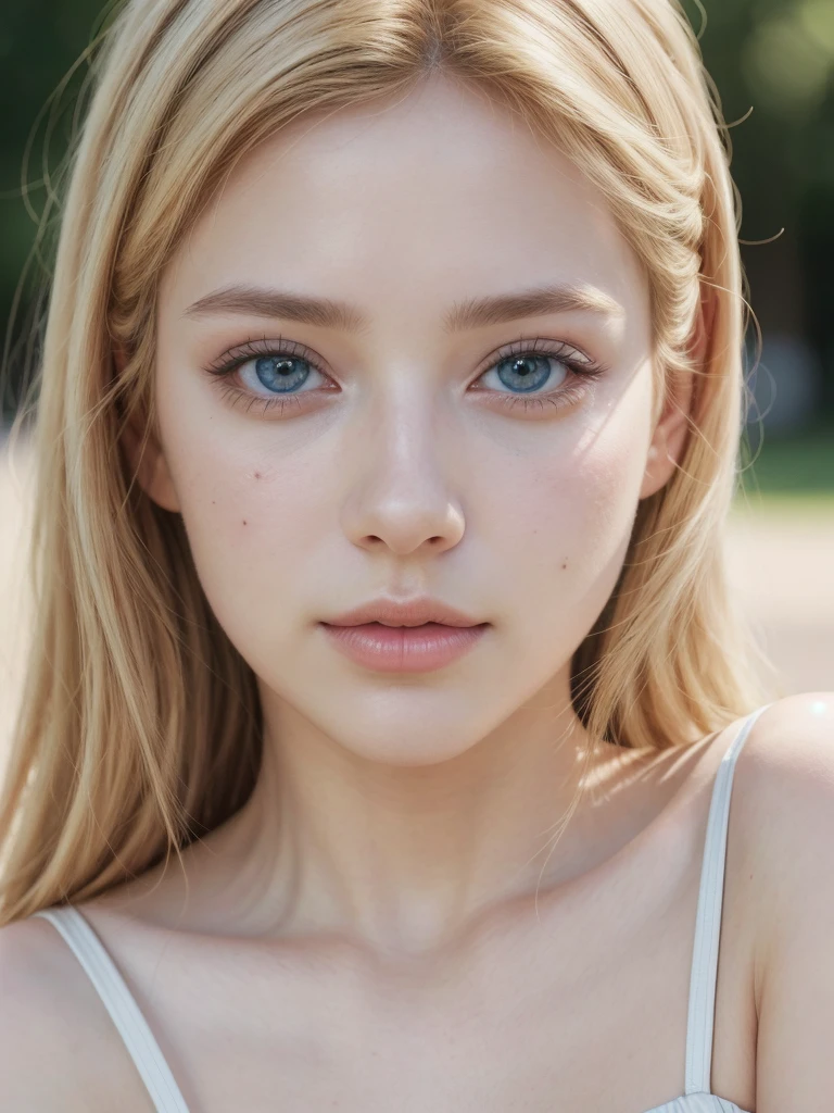 (best quality,4k,8k,highres,masterpiece:1.2),ultra-detailed,(realistic,photorealistic,photo-realistic:1.37),portrait,blonde woman,wearing transparent white dress,sitting on white surface,beautiful detailed eyes,beautiful detailed lips,long eyelashes,vivid colors,soft lighting, big breasts