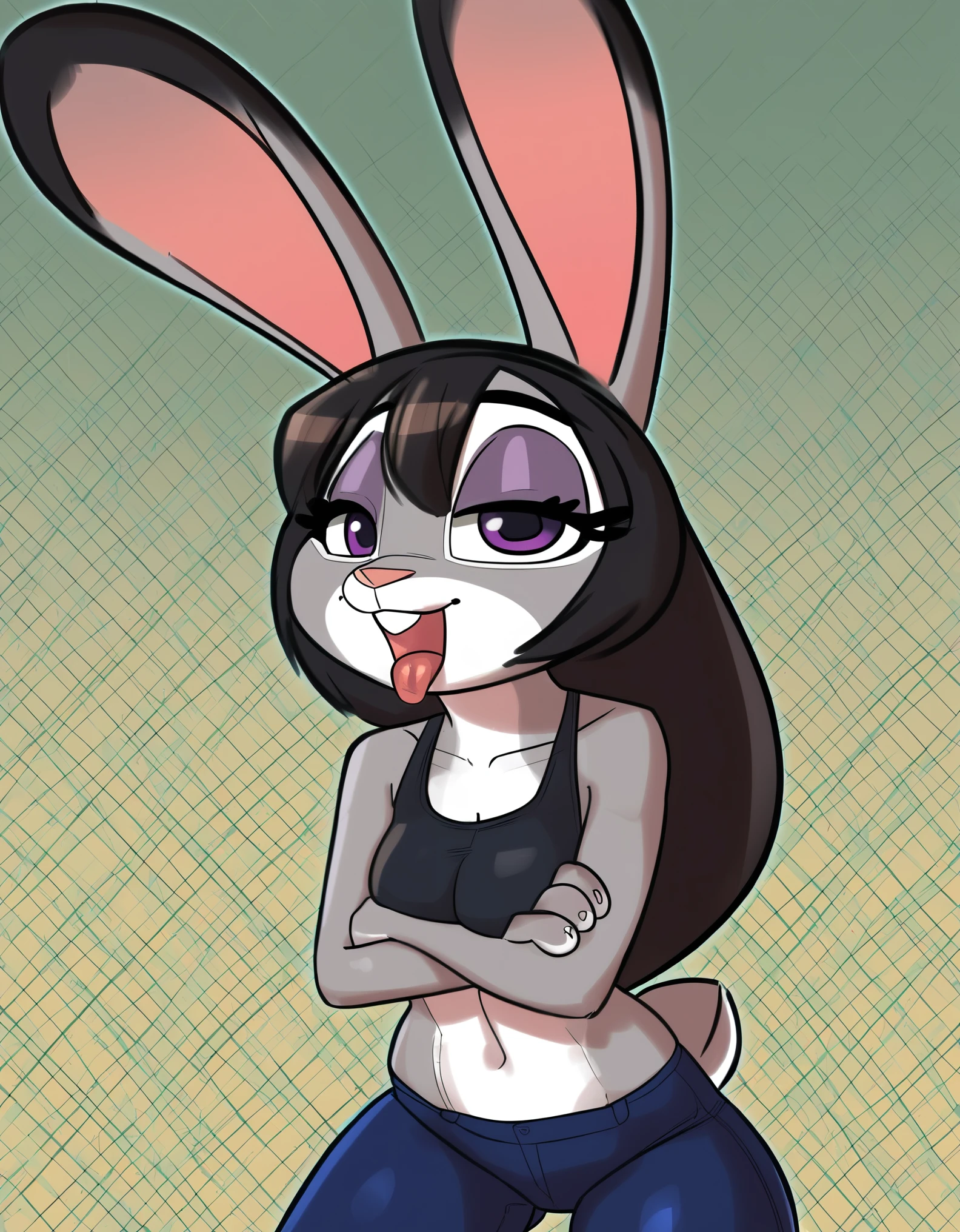 Judy Hopps, corpo inteiro, olhar debochado, Novo, sexual expression, estilo cachorrinho, ahegao, obese, fat face, sexy pose