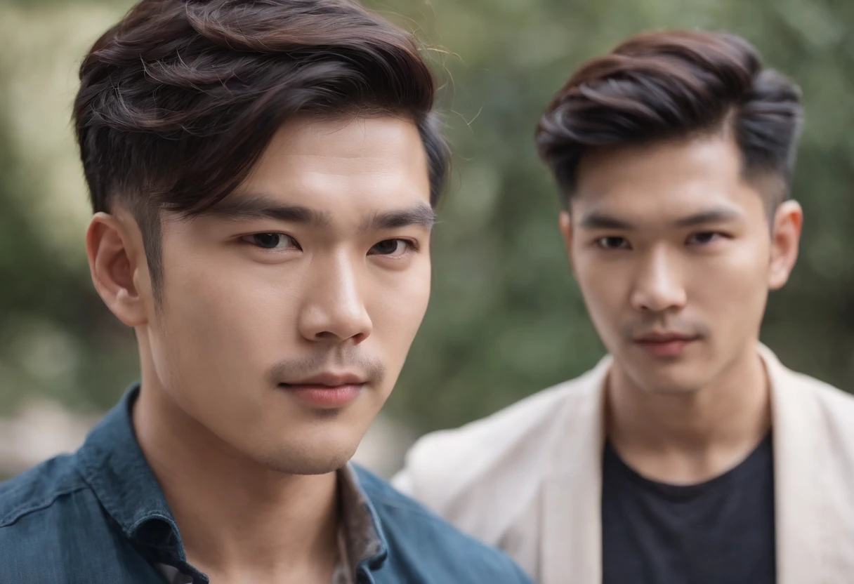 Asian men's hairstyles 3 cm curls