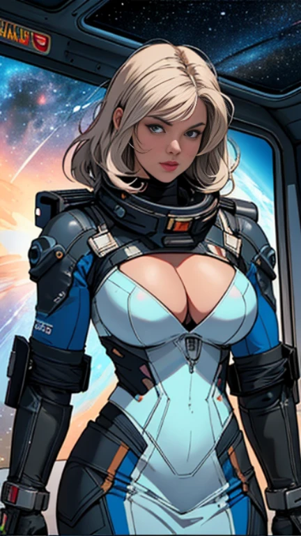 ((masterpiece, Highest quality)), 32K Wallpapers, Very detailed, posters, Vintage science fiction, 1960s,(((space thriller cinematic movie posters))), (Bauhaus), shape,Abstract, Midcentury Modern, movie posters, Vintage, A woman fused with a robot,anime,1970s,Halftone,Speech bubble,Milky Way,(superhero),((portfolio,close)),Cyborg of the Future,Space,Cyborg Lady,Big Breasts,Erect nipples,nude,Torn High-Grade(Black see-through),The genitals are visible,Have pubic hair,Highest quality,Wet body,Cleavage,Sweat from the groin,nude女性,White Hair,Long Hair,Water from vagina,