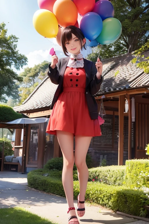 balloon seller, full body,