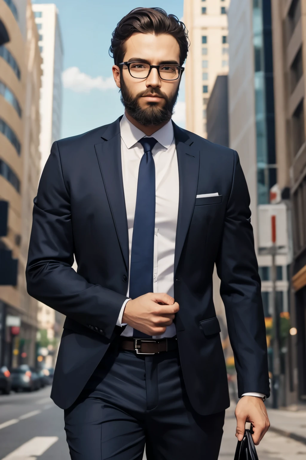 Business Developer, Glasses, Suit, Beard