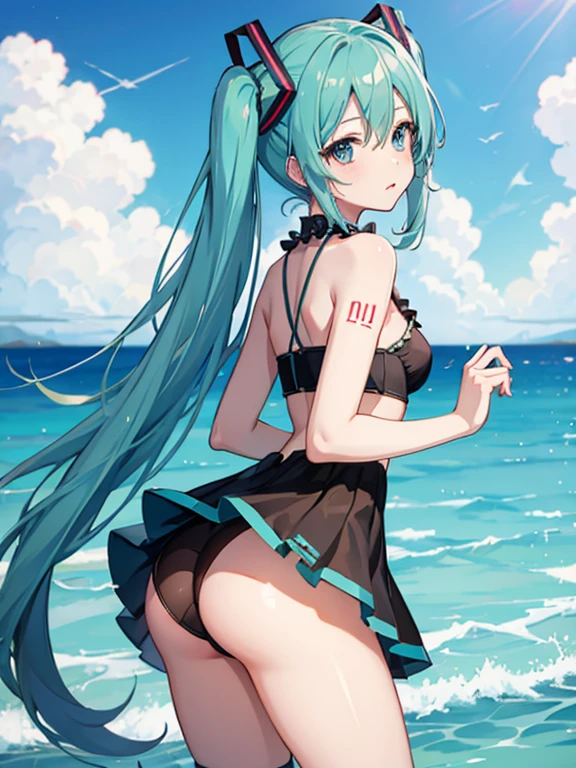 hatsune Miku Upskirt, panty, ass.