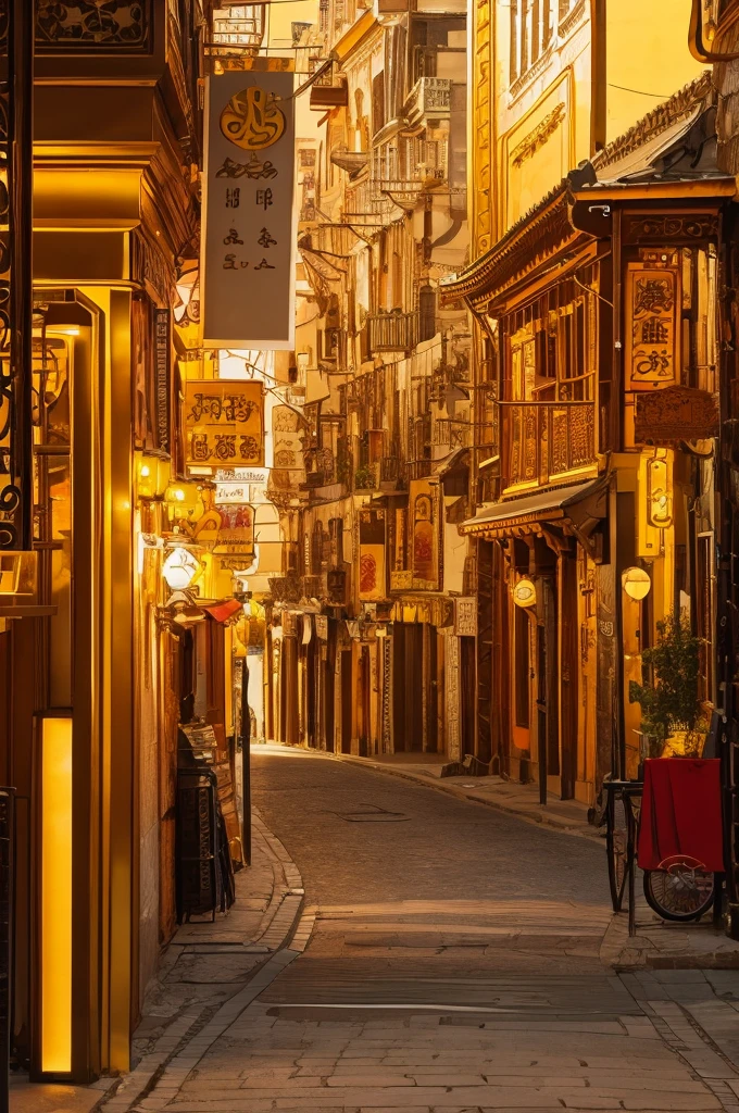 highest quality、detailed drawing、Golden City