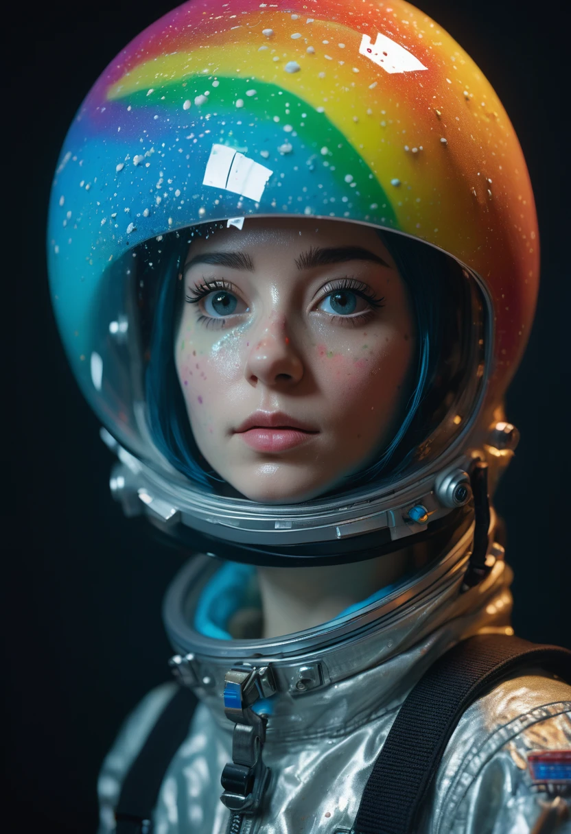8K, ARTISTIC photogrAphy, best quAlity, mAsterpiece: 1.2), A (potrAit:1.2) Don Bluth Style nude ASTRONAUT Toon Doll, full body RAW candid cinema, cyan hair, 16mm, color graded portra 400 film, remarkable color, ultra realistic, sad admosphere, dark lighting, oppressive atmosphere, depressive colors, kodak portra 400, photograph,r, Natural Light, Pinhead lighgts, blur reflection, Brush Strokes, Smooth, abstract, Splatter, Oil On Canvas, rainbow colors, fractal isometrics details bioluminescens : a stunning realistic photograph of wet bone structure, 3d render, octane render, intricately detailed, titanium decorative headdress, cinematic, trending on artstation | Isometric | Centered