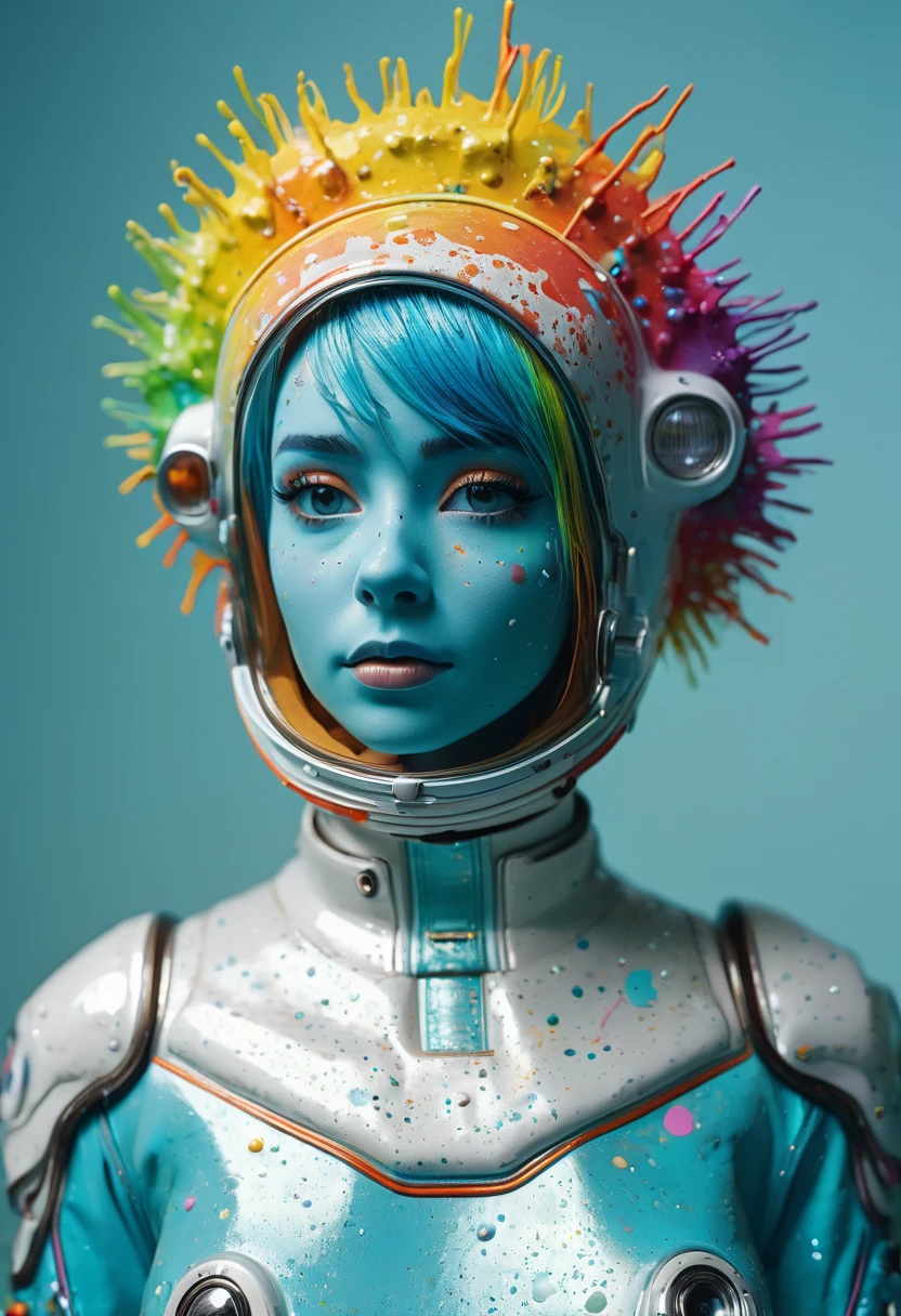 8K, ARTISTIC photogrAphy, best quAlity, mAsterpiece: 1.2), A (potrAit:1.2) Don Bluth Style ASTRONAUT nude Toon Doll, full body RAW candid cinema, cyan hair, 16mm, color graded portra 400 film, remarkable color, ultra realistic, sad admosphere, dark lighting, oppressive atmosphere, depressive colors, kodak portra 400, photograph,r, Natural Light, Pinhead lighgts, blur reflection, Brush Strokes, Smooth, abstract, Splatter, Oil On Canvas, rainbow colors, fractal isometrics details bioluminescens : a stunning realistic photograph of wet bone structure, 3d render, octane render, intricately detailed, titanium decorative headdress, cinematic, trending on artstation | Isometric | Centered