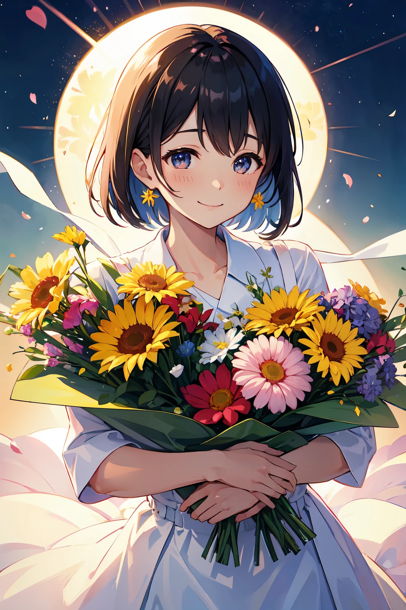 celebration、💐、bouquet、smile、smile、cosmos、