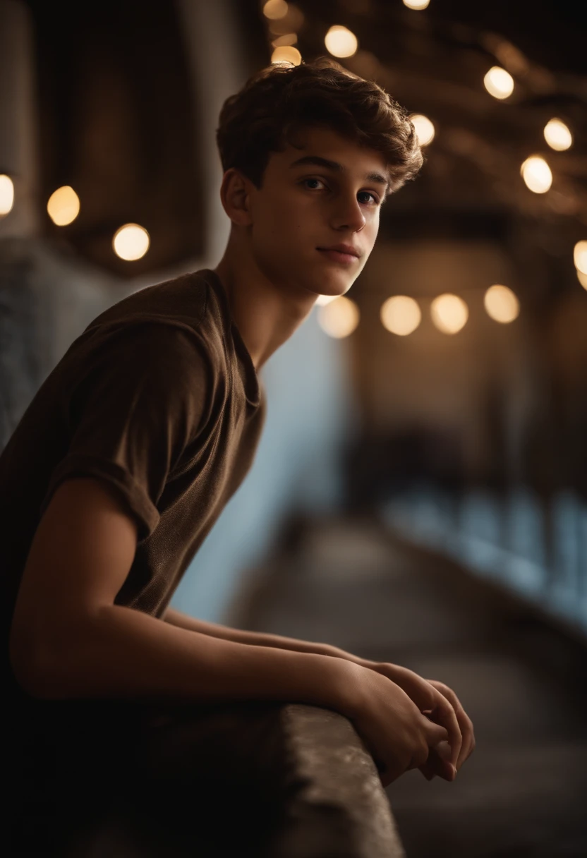 Retrato de um menino de 17 anos 