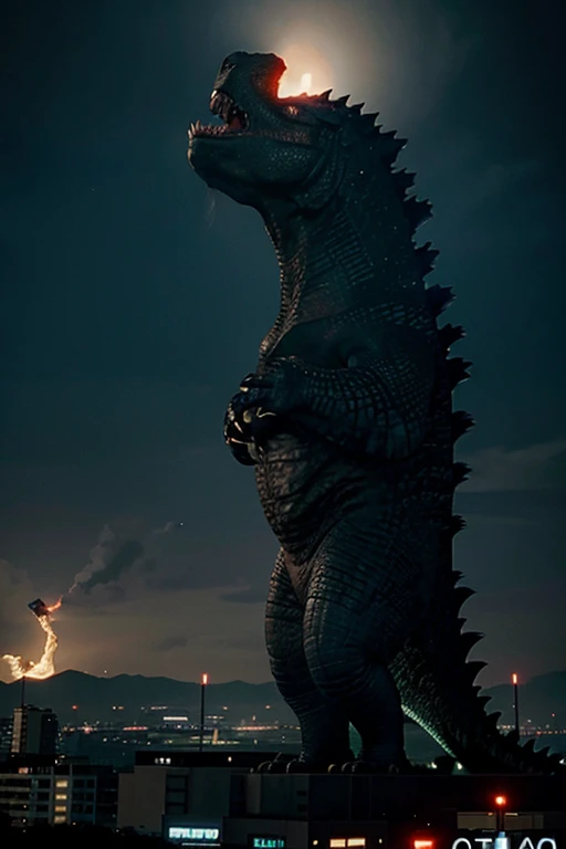 godzilla peleando contra ghidora