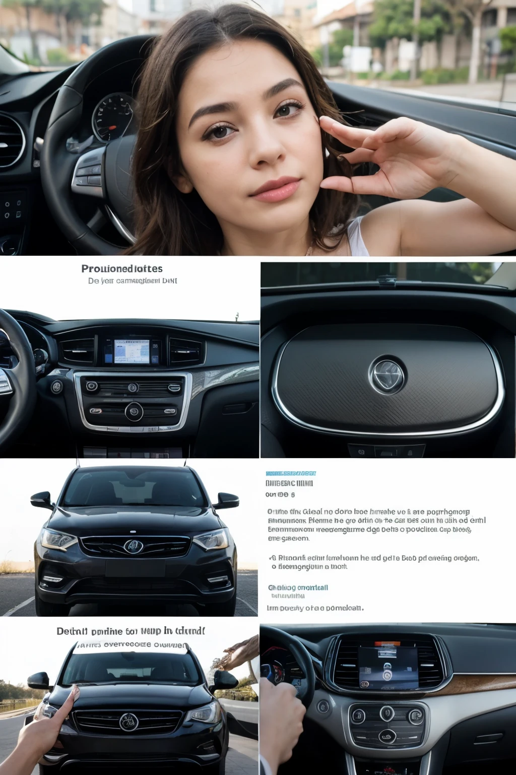 The cardstock will have a simple and clean layout, com os seguintes elementos:
Slogan:
O slogan "CleanShine Pro: The Secret to an Impeccable Car, de Ponta a Ponta!" will be written in big, bold letters at the top of the card. Use an eye-catching font and contrasting colors to make it easily visible.
Imagem do Produto:
No centro da cartolina, there will be an image of the CleanShine Pro product. Esta imagem deve mostrar a embalagem do shampoo desengraxante automotivo de forma clara e atraente.
Product characteristics:
Ao redor da imagem do produto, the main characteristics will be presented, como "Limpeza Profunda", "Long Lasting Protection" e "Safe for All Surfaces". Each feature will be highlighted in speech bubbles or colored text boxes.
Detalhes Adicionais:
Abaixo da imagem do produto, additional information will be included, as instructions for use ("Dilute 1 part CleanShine Pro in 5 parts water...") and additional benefits ("Economia e Sustentabilidade", "Pleasant fragrance"). This information will be in smaller letters so as not to compete with the slogan and product characteristics.
Elementos Visuais:
Em torno do cartaz, images of clean, shiny cars will be added to visually reinforce the results of using the product. Icons related to automotive cleaning, como esponjas, baldes e panos de microfibra, can also be included to create a dynamic and engaging look.