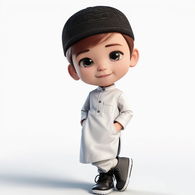a close up of a cartoon character wearing a hat and a white coat, cute cartoon character, 3 d character, 3d character, animation character, cute 3 d render, cute character, cartoon character, 3d characters, 3 d character render, 3 d character art, reyyan, ismail, 3d character realistic, cute boy, movie character, official render