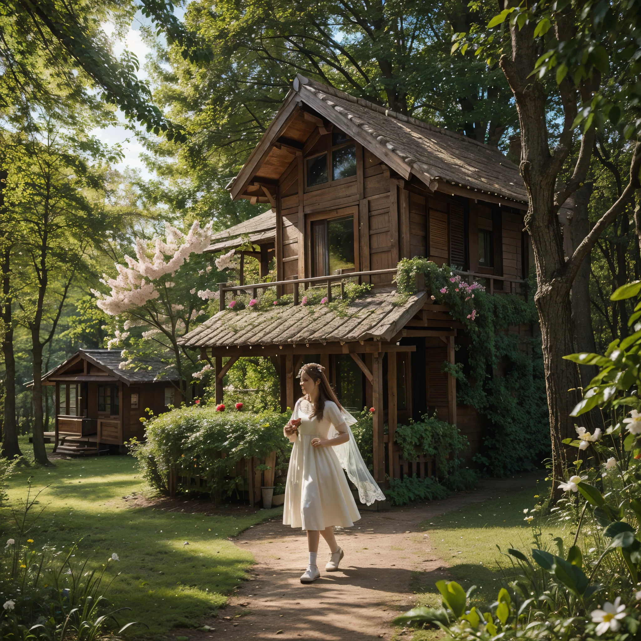 spring, nature, A beautiful place, Sun, birds and forest animals rejoice at the arrival of spring, fairy tale character