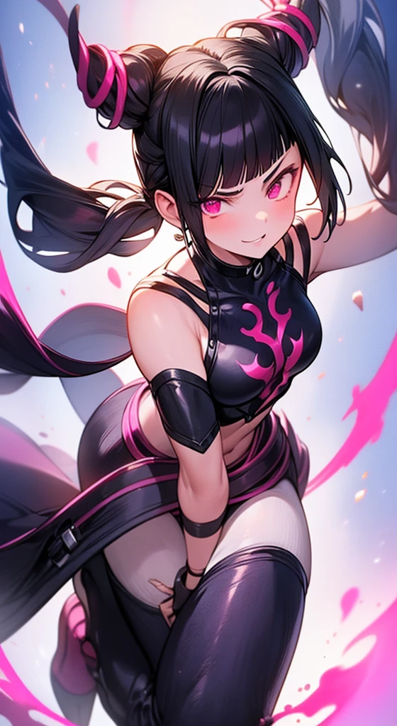Juri Han, street fighter(master part, best quality, ultra-detalhado, Melhor sombra), (Antecedentes detalhados, Olhando para o Viewer, Serious, irritado), Rosto detalhado, (best ilumination), ((Cinematic light)), colorido, hiper detalhe, dramatic light, detalhes intrincados,yandere