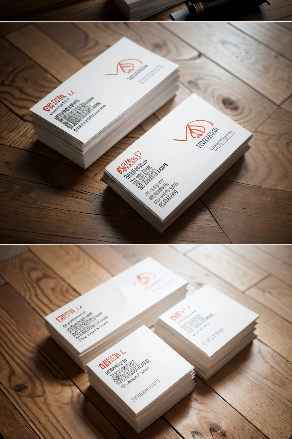 A simple mockup of a business cards