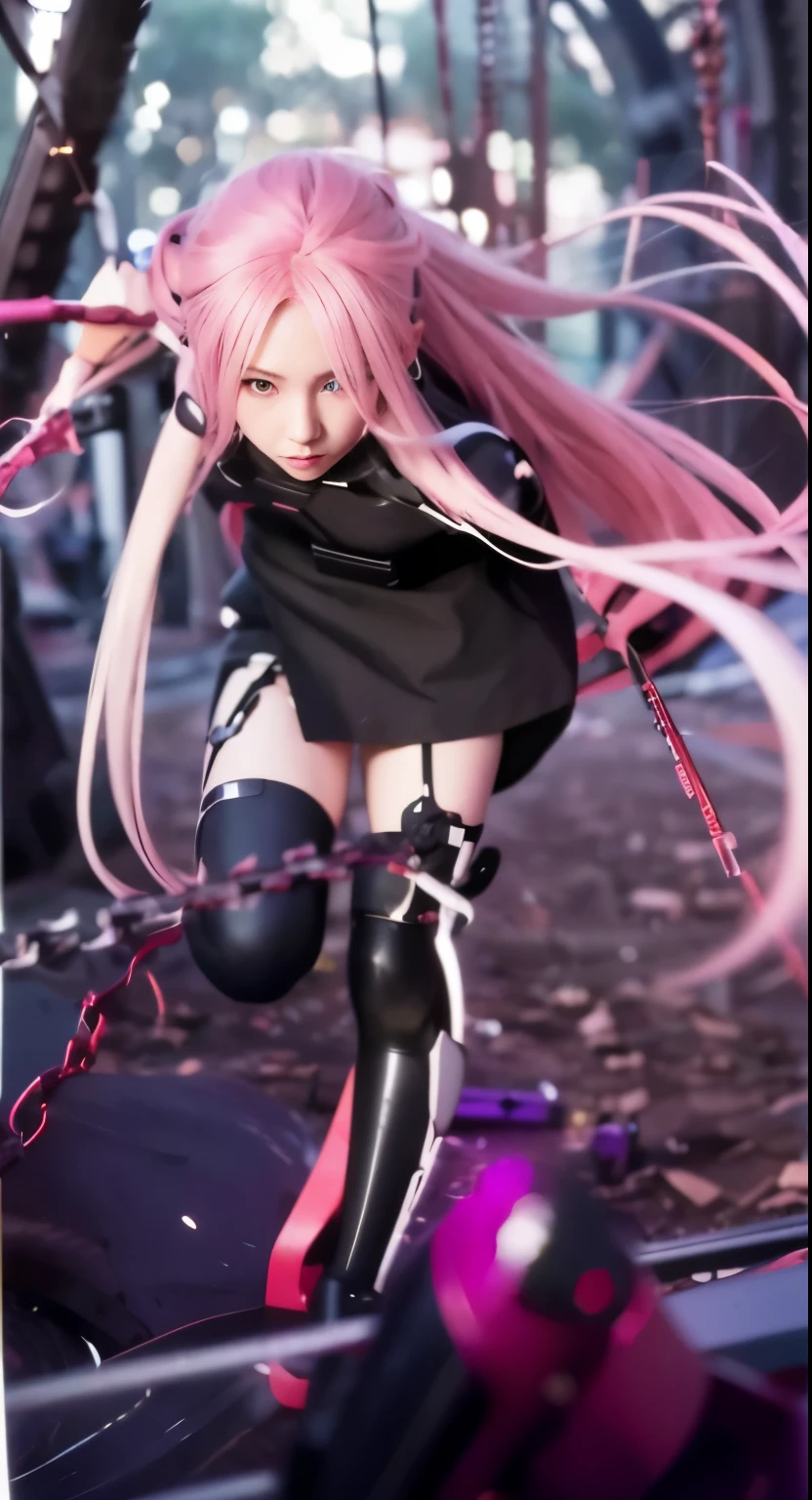 (best quality:1.2), 8k, highres, octan render, (masterpiece), extremely ultra detail, cyborgized Japanese woman, extremely ultra cute face, , skinny body, flat chest, (blue metallic mechanical frame:1.5), (Power cables connected throughout the body), detaile up, Instead of hair, there are cables growing out of it, mechanical fusion, mechanical skeleton, bio mechanics, mechanical life-form, highly intricate detail, extremely ultra real texture, human-like skin, realistic hair, ultra realistic details, professional lighting, (realistic:1.4), (RAW photo:1.2), (photorealistic:1.5)