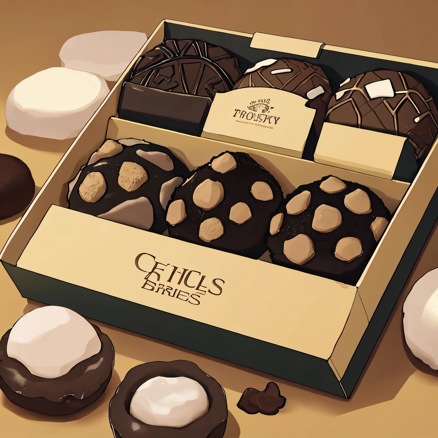 Logo selling truffles called Truffles with Principles 
