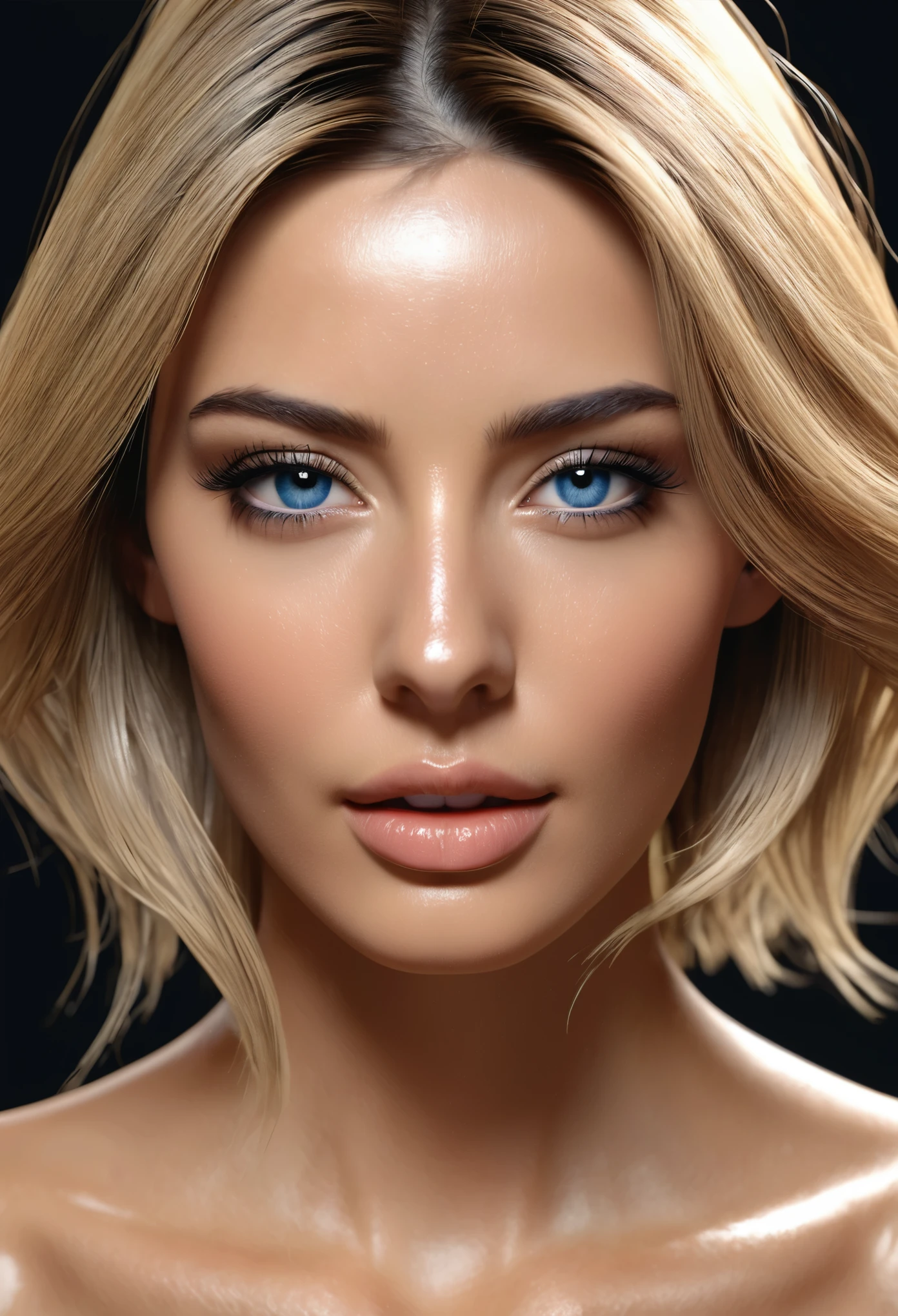 Carmen Kass is a supermodel from Estonia who was active in the 2000s. Her facial and physical characteristics are as follows:

Facial features:
1. Almond-shaped eyes: Carmen Kass has distinctive almond-shaped eyes, with vibrant blue irises that are striking.
2. High cheekbones: Her face features high cheekbones, and this beautiful bone structure accentuates her facial features.
3. Thin nasal bridge: Her nasal bridge is thin and well-defined, forming a part of her distinctive facial features.
4. Long black hair: Her hair is typically black, and it is as smooth and attractive as silk.

Physical features:
1. Height: Carmen Kass is tall, with a slender proportion that is characteristic. Her height is about 180cm (6 feet) or more.
2. Slender body shape: She has a slender body shape, which is perfect for her career as a stylish fashion model.
3. Long legs: Her legs are very long, contributing to her success in the modeling industry.
((Top Quality)), ((Masterpiece)), (Details: 1.4), 3D, Thick voluminous hair, light particles, pure energy chaos antitech, HDR (High Dynamic Range), ray tracing, NVIDIA RTX, super resolution, Unreal 5, subsurface scattering, PBR Texturing, post-processing, anisotropic filtering, depth of field, maximum clarity and sharpness, multi-layer textures, albedo and specular maps, surface shading, accurate simulation of light and material interaction, perfect proportions, Octane rendering, two-tone lighting, wide aperture, low ISO, white balance, trichotomy, 8K RAW