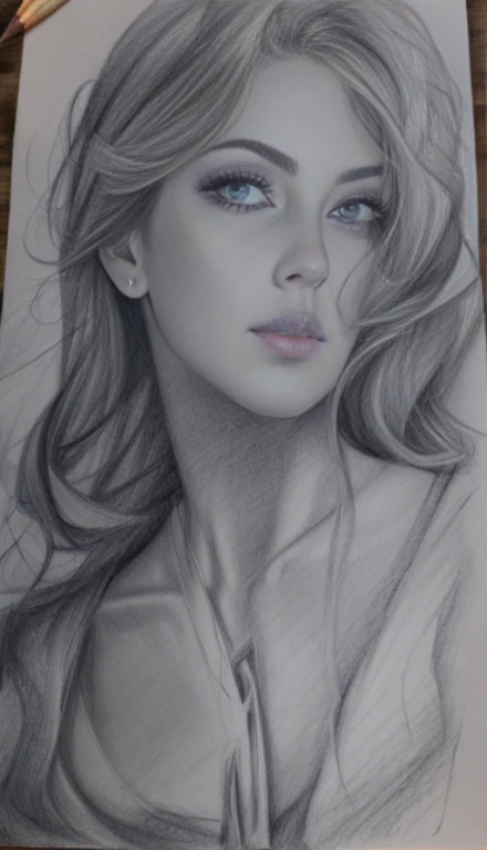 Charcoal pencil drawing, 4k, best quality, black and white drawing, drawing of a woman with a sailboat in her hair, drawn in artgerm style, art sketch, realistic sketch, pencil drawing, pencil drawing, black and white drawing white, matte sketch, realism drawing, sketch art, fine art sketch, art sketch, inspired by Artgerm, loose pencil drawing, artistic drawing, pencil drawing, sketchy