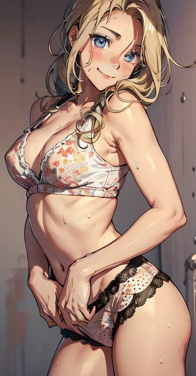 girl, Sweat, vapor, Medium chest, shy, fine hands, light smile, looking at the viewer, Randomly change the color of the outfit
