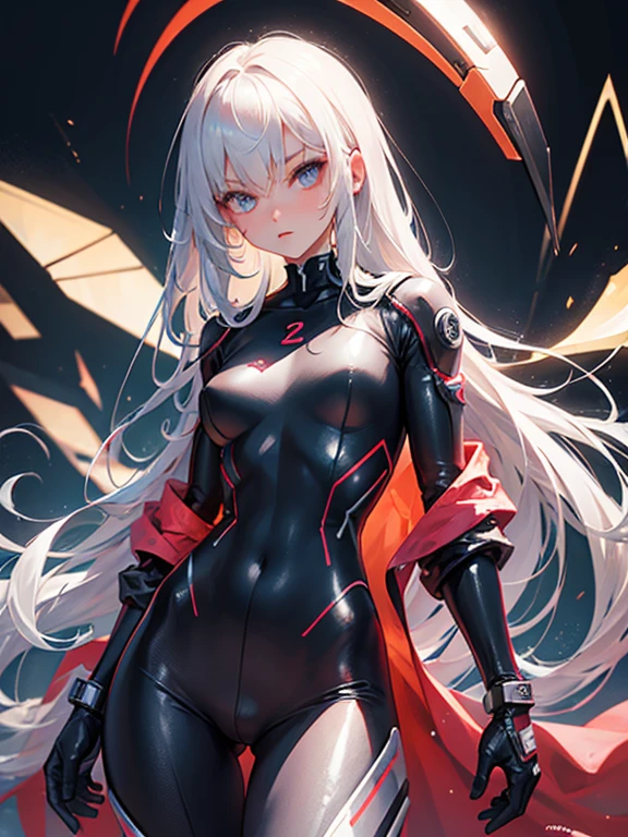 girl cyborg slender body suit
