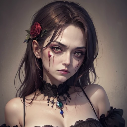 Beauty、(Middle-aged female zombie)、Full Screen Size、(Noble Zombie)