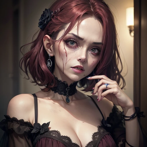 Beauty、（Middle-aged female zombie)、Full Screen Size、(Noble Zombie)