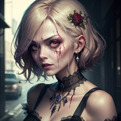 (Middle-aged female zombie)、Full Screen Size、(Gorgeous Zombie)、Noble Zombie