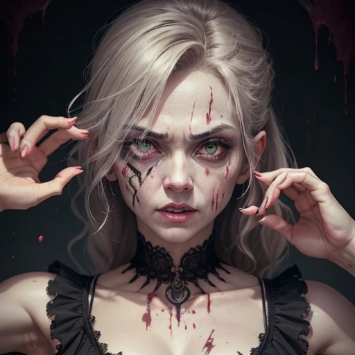 Beauty、（Middle-aged female zombie)、Full Screen Size、(Noble Zombie)
