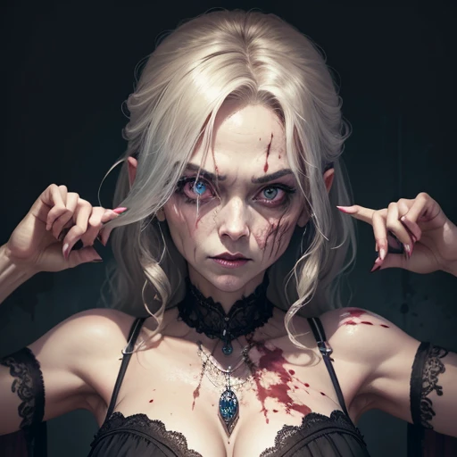 Beauty、（Middle-aged female zombie)、Full Screen Size、(Noble Zombie)