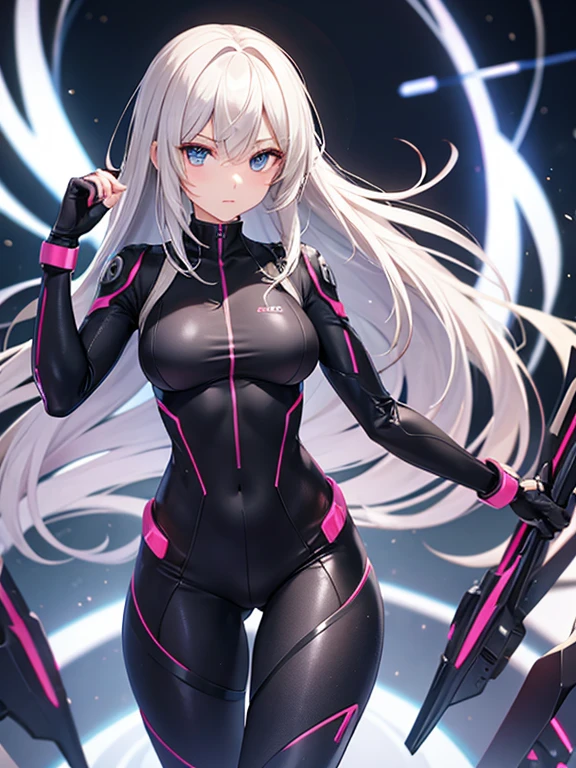 girl cyborg slender body suit