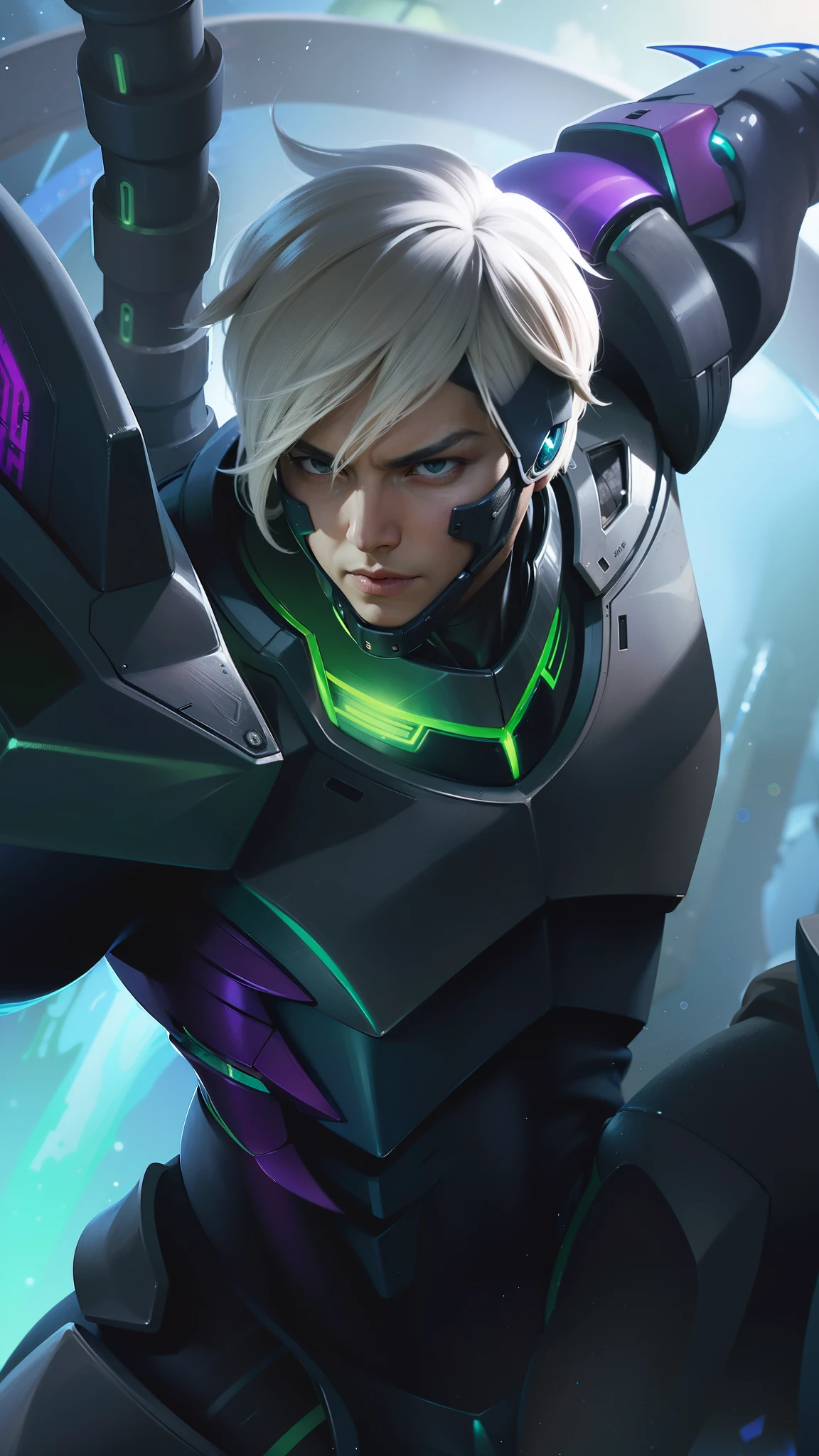 a close up of a boy with a futuristic outfit on, amazing portrait of viego, stanley artgerm lau, riven, extremely detailed artgerm, official splash art, iconic character splash art, steven artgerm lau, xqc, kda, artgerm jsc, character splash art, sigma from overwatch, :: rossdraws