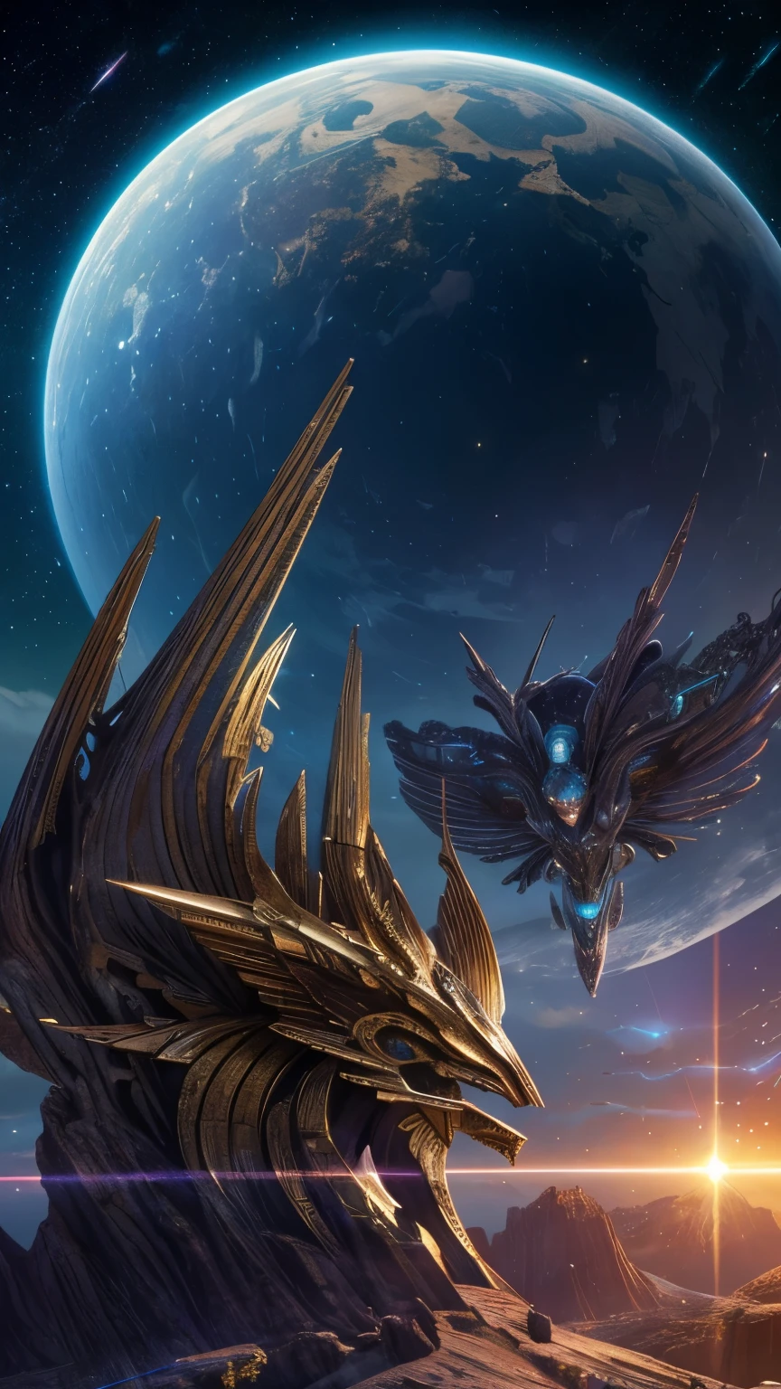 (best quality,4k,8k,highres,masterpiece:1.2),ultra-detailed,(realistic,photorealistic,photo-realistic:1.37),fantasy race,planet mercury,armor,detailed characters,distinctive features,otherworldly landscape,futuristic elements,shiny metal armor,elaborate helmets,fantastical weapons,glimmering shields,breathtaking scenery,mysterious atmosphere,distant horizon,ethereal lighting,vibrant colors,celestial beings,dynamic poses,epic battle scene,otherworldly creatures,unearthly beings,magical energy,spellbinding aura,cosmic powers,mythical creatures,powerful guardians,sculpted muscles,fierce expressions,alien technology,advanced weaponry,interstellar travel,astral realm,ancient civilization,timeless beauty,mythological lore,grandiose temples,celestial bodies,starlit sky,intergalactic warriors,majestic structures,extraterrestrial artifacts