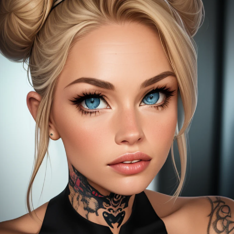 (Candice Swanepoel mix of Jaimie Alexander),Cyberpunk,nude, High detail RAW color Photo, closeup shot, (sitting on couch, in retrofuturistic 1950s American Living Room),pubic hair, kneeling, legs open, (cyber tattoos), (elegant, beautiful face), (augmentations), (detailed skin, skin texture), silicon, metal, (intricately detailed, fine details, hyperdetailed), (bloom:0.4), raytracing, subsurface scattering, diffused soft lighting, shallow depth of field, by (Oliver Wetter), photographed on a Canon EOS R5, 85mm lens, F/2.8, sharp focus, smooth, cinematic film still