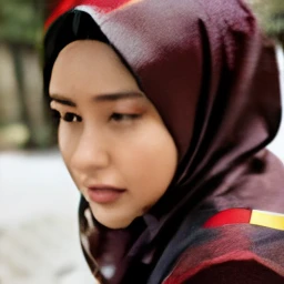 Buatkan foto keluarga untuk idul fitri Keluarga dengan anak kembar laki-laki dan perempuan