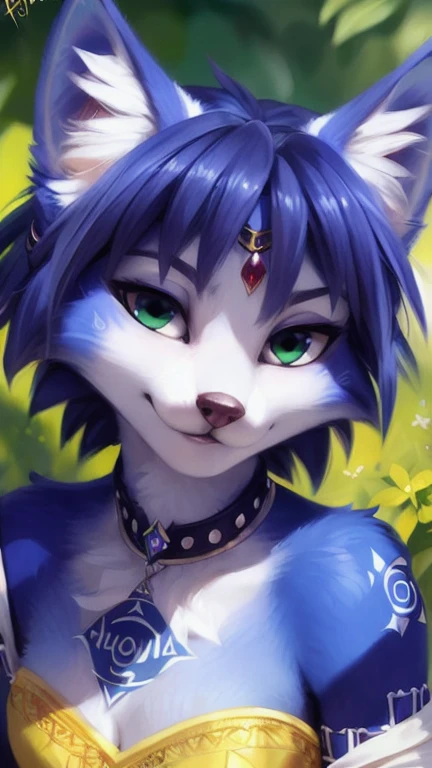 A beautiful and detailed (sweet portrait) von ((Krystal)), Sternenfuchs Krystal, Schlank, liebenswert, Green eyes, Small breasts, Raumanzug, Dekollete, Grinsen, hoch schauen,, Anthro, Pelzig, holografischer Bildschirm, Hochgeladen E621, detailed flauschige fur, (von Fluff-Kevlar, Bayard Wu, personalami, Pino Daeni), detailliertes Gesicht, (flauschige), 1girl, Allein, kein Wasserzeichen