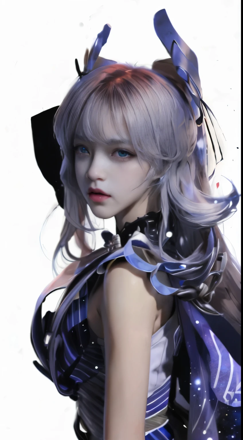 -((masterpiece)), (((最好of质量))), ((Super detailed)), ((illustration)),[Realistic lighting effects],shadow,(fantasy style),(White background:1.6), 簡單of背景, (earth theme), (a cloak) [(hair focus, ((1 girl)), [(big slime hair): (Yunfa): 0.3], (背景上of头发), (high saturation), (丰富多彩of_galaxy_Print_cluster_of_Star_Print:1.35), (detailed starry sky with 丰富多彩of galaxies and galactic clouds) :1.2)):0.35], (((masterpiece))), ((最好of质量))), ((Super detailed)), (illustration), (Dynamic angle), ((漂浮of)), (draw), ((蓬乱of头发)), ((long hair)), ((美丽精致of脸)), collar, 裸露of肩膀, white hair, ((五顏六色of頭髮)), ((striped hair)), 美麗精緻of眼睛, (gradient eyes), (((colored eyes))), (((Colorful background))), ( high saturation))), ((surrounded by 丰富多彩of splashes))), (surrounded by 丰富多彩of dot))), 丰富多彩of bubble, ((闪亮of))
