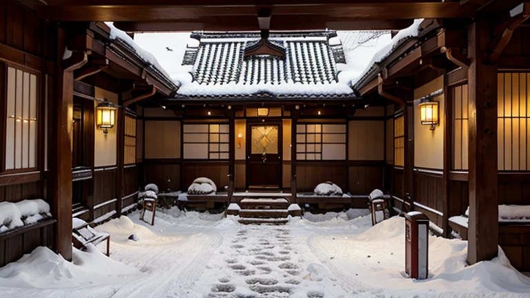 snowJapanese inn