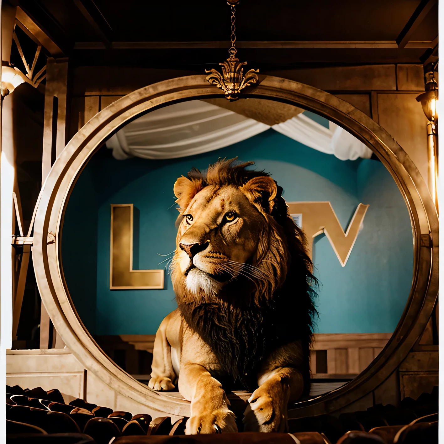 Promp. Image. Lion, cine, logo