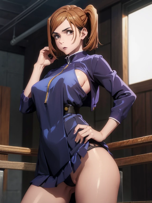 joven japonesa, mejorar, alumno, no bra, miniskirt, upskirt, Cuerpo, Delgado, pechos grandes, Piernas gruesas, Delgado waist, gimnasio de la escuela, sweaty Cuerpo, cinematic lighting, half naked, Erotic poses, tiny thonge, side thong, transparent lingerie, can see niples, mostrando sus tetas, cameltoe